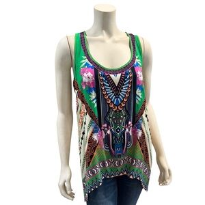 Flying Tomato Geometric Art Deco Print Tunic